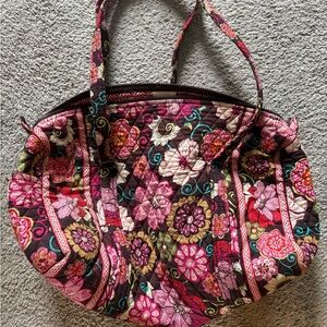 Vera Bradley Floral Travel Bag - Pink and Red